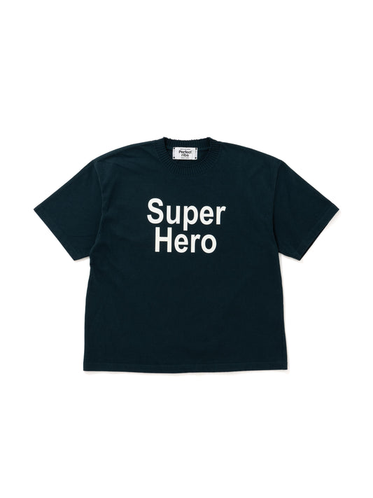 【Perfect ribs®︎×A LOVE MOVEMENT】SuperHero Short Sleeve T Shirts / Charcoal Green(ショートスリーブ ティーシャツ/チャコールグリーン)