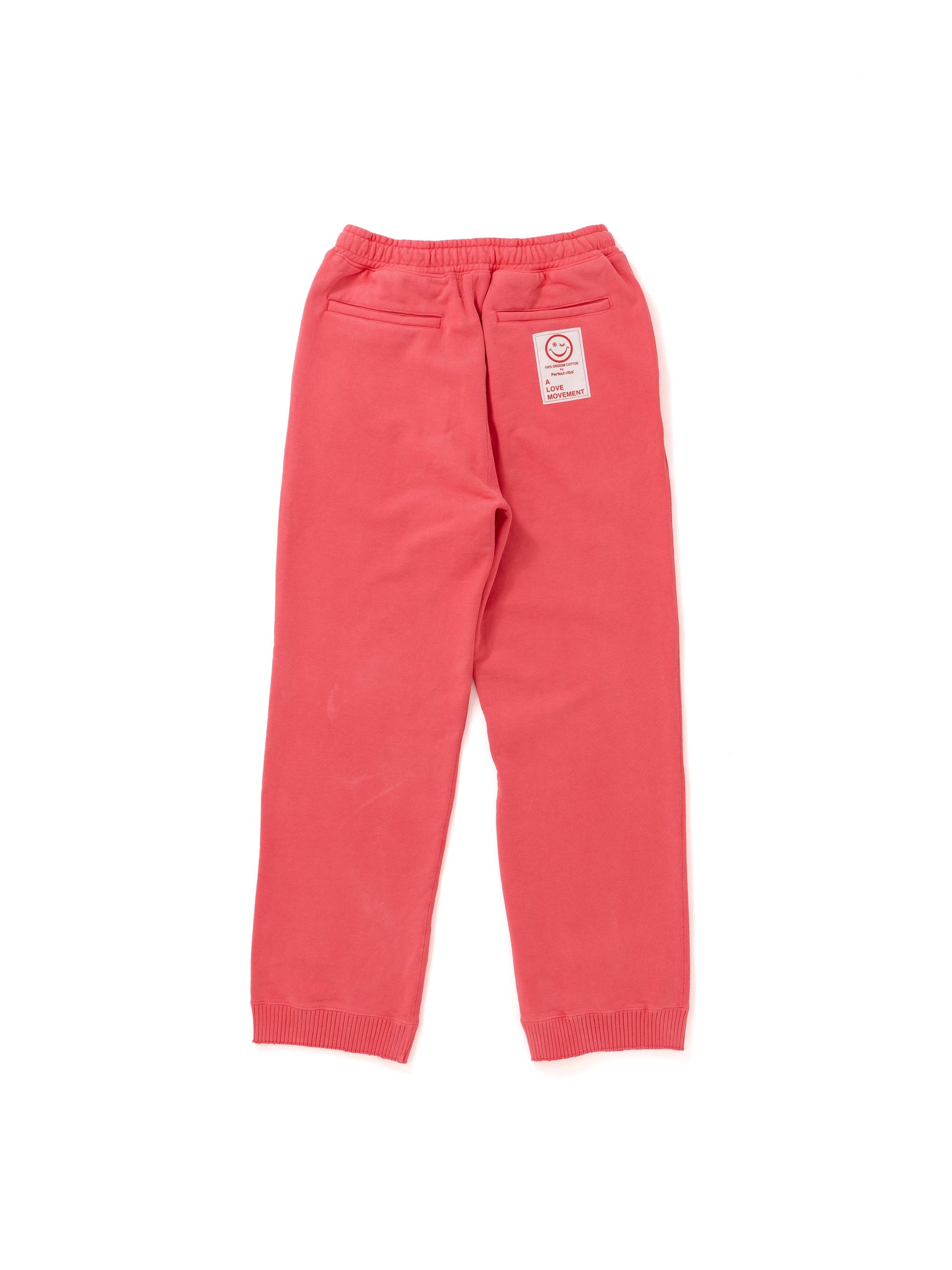 【Perfect ribs®︎×A LOVE MOVEMENT】HEALTHY Straight Wide Pants / Fade Red(ストレートワイドパンツ/フェードレッド)