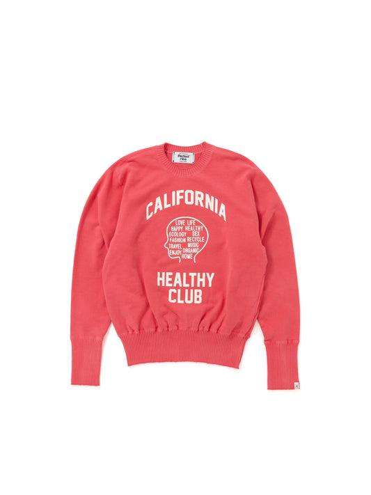 【Perfect ribs®︎×A LOVE MOVEMENT】ROMANTIC EVERYDAY Crew Neck Sweat Shirts / Fade Black(クルーネック スウェットシャツ/フェードレッド)