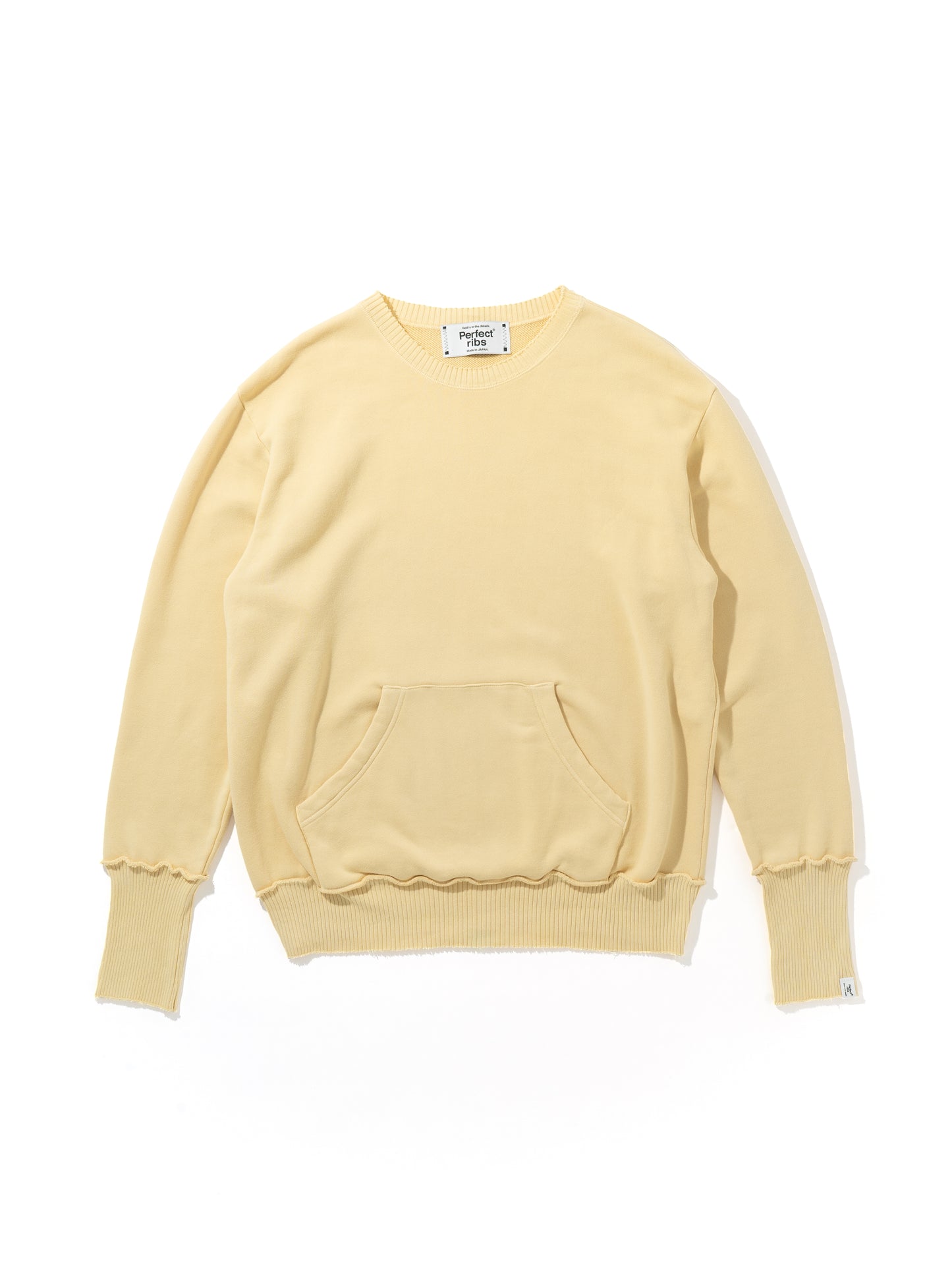 Pocket Crew Neck Sweat Shirts / Vintage Yellow(ポケット クルーネック スウェットシャツ/ビンテージイエロー)