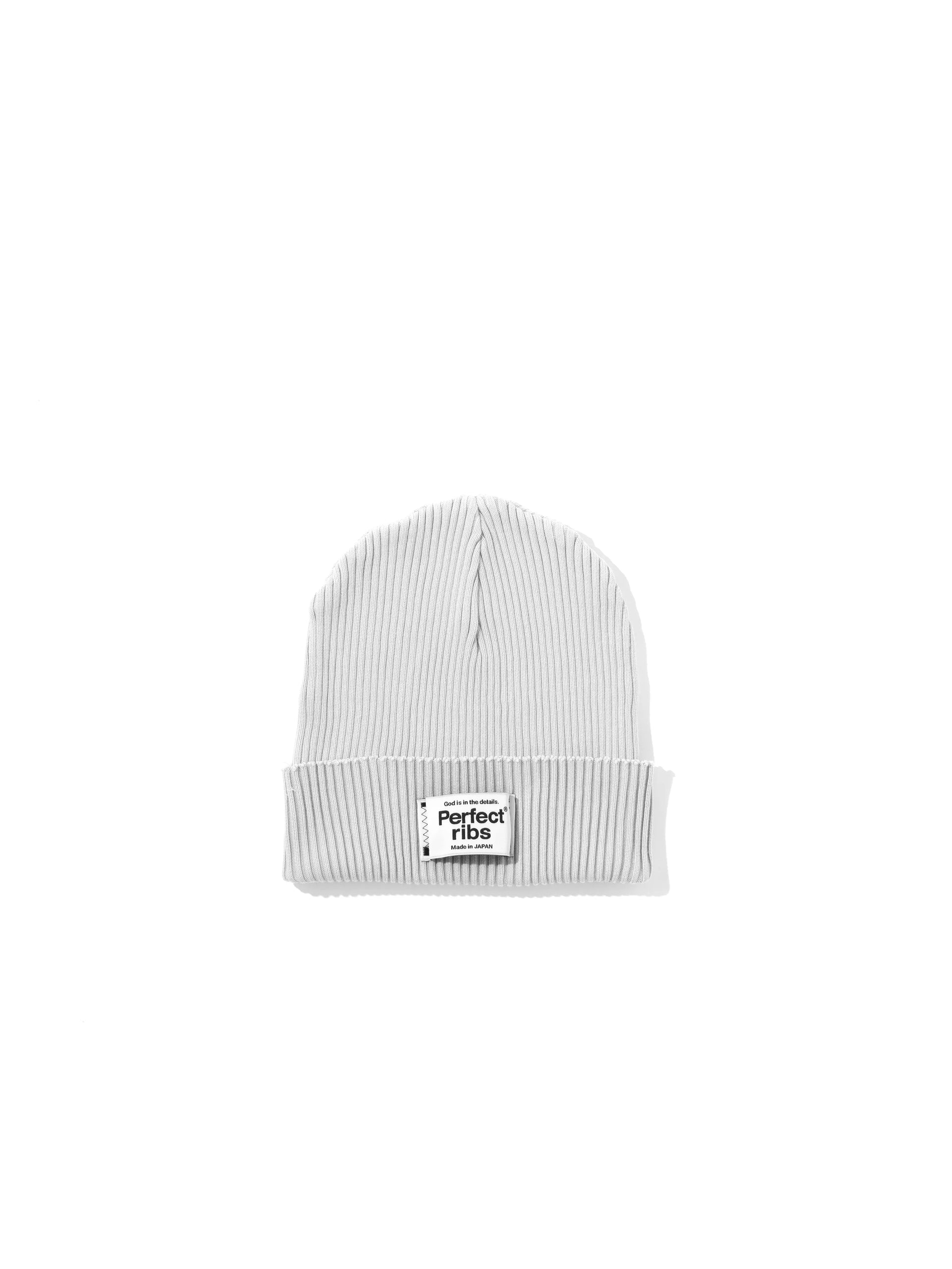 Rib Beanie Cap / Gray(リブ ビーニー キャップ/グレー) – Perfect ribs