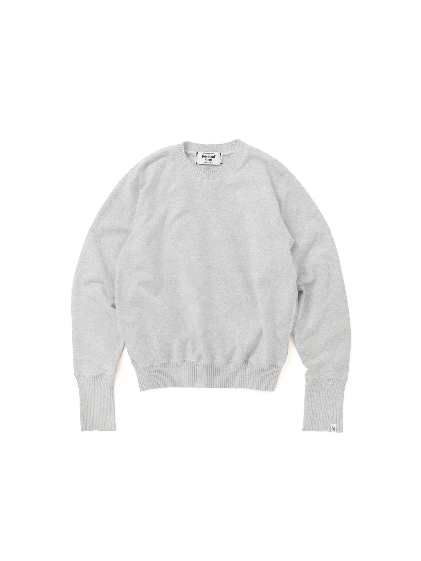 Basic Strange Sleeve Crew Neck Sweat Shirts / Heather Gray(ベーシックストロングスリーブ クルーネックスウェットシャツ/ヘザーグレー)
