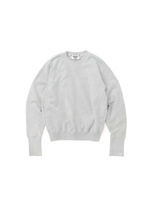 Basic Strange Sleeve Crew Neck Sweat Shirts / Heather Gray(ベーシックストロングスリーブ クルーネックスウェットシャツ/ヘザーグレー)