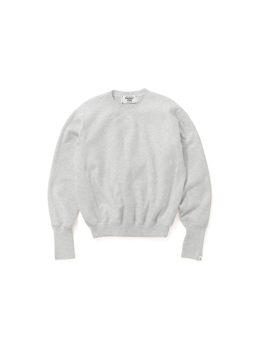 Basic Side Rib Crew Neck Sweat Shirts / Heather Gray(ベーシックサイドリブ クルーネックスウェットシャツ/ヘザーグレー)