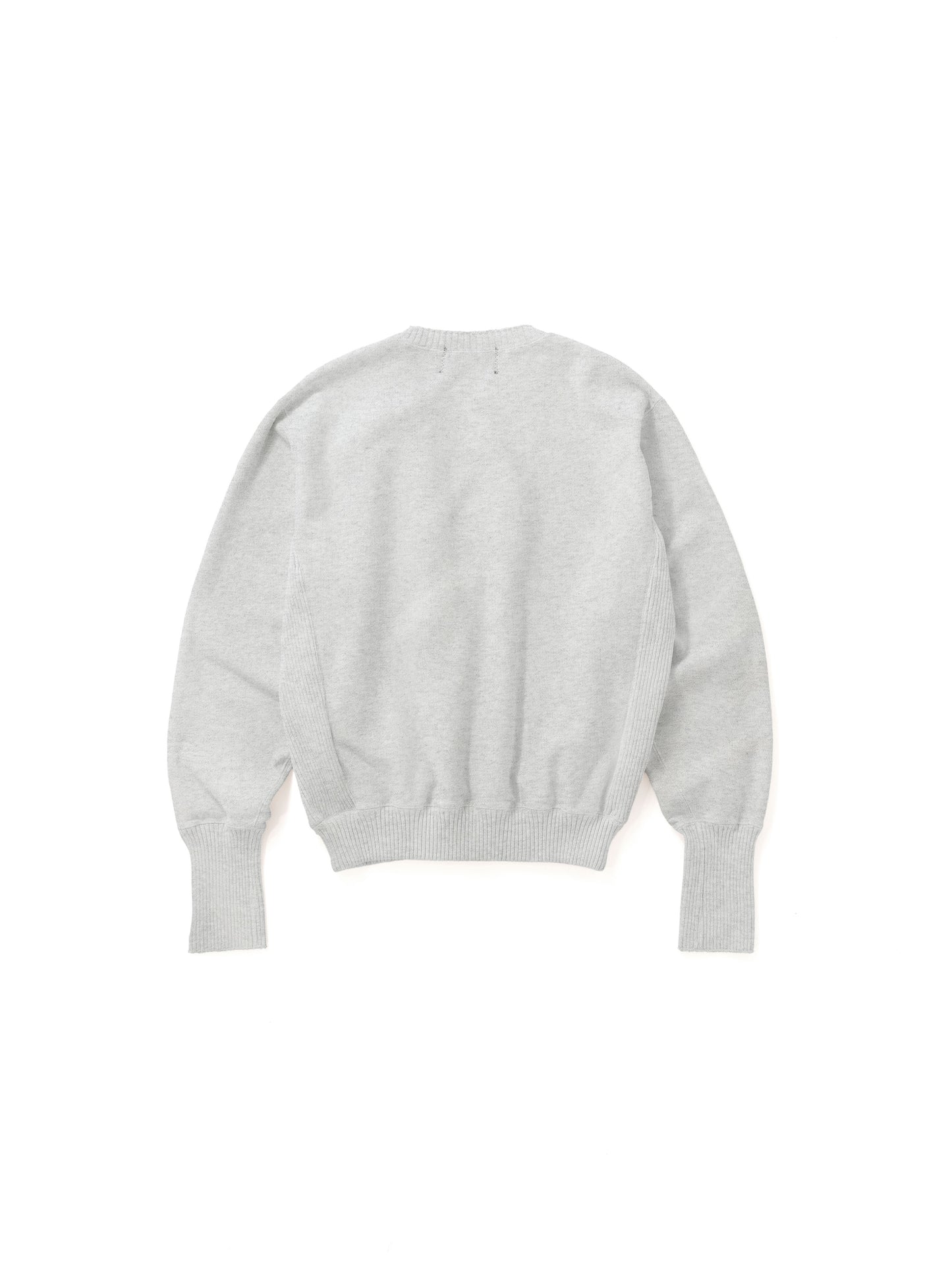 Basic Side Rib Crew Neck Sweat Shirts / Heather Gray(ベーシックサイドリブ クルーネックスウェットシャツ/ヘザーグレー)
