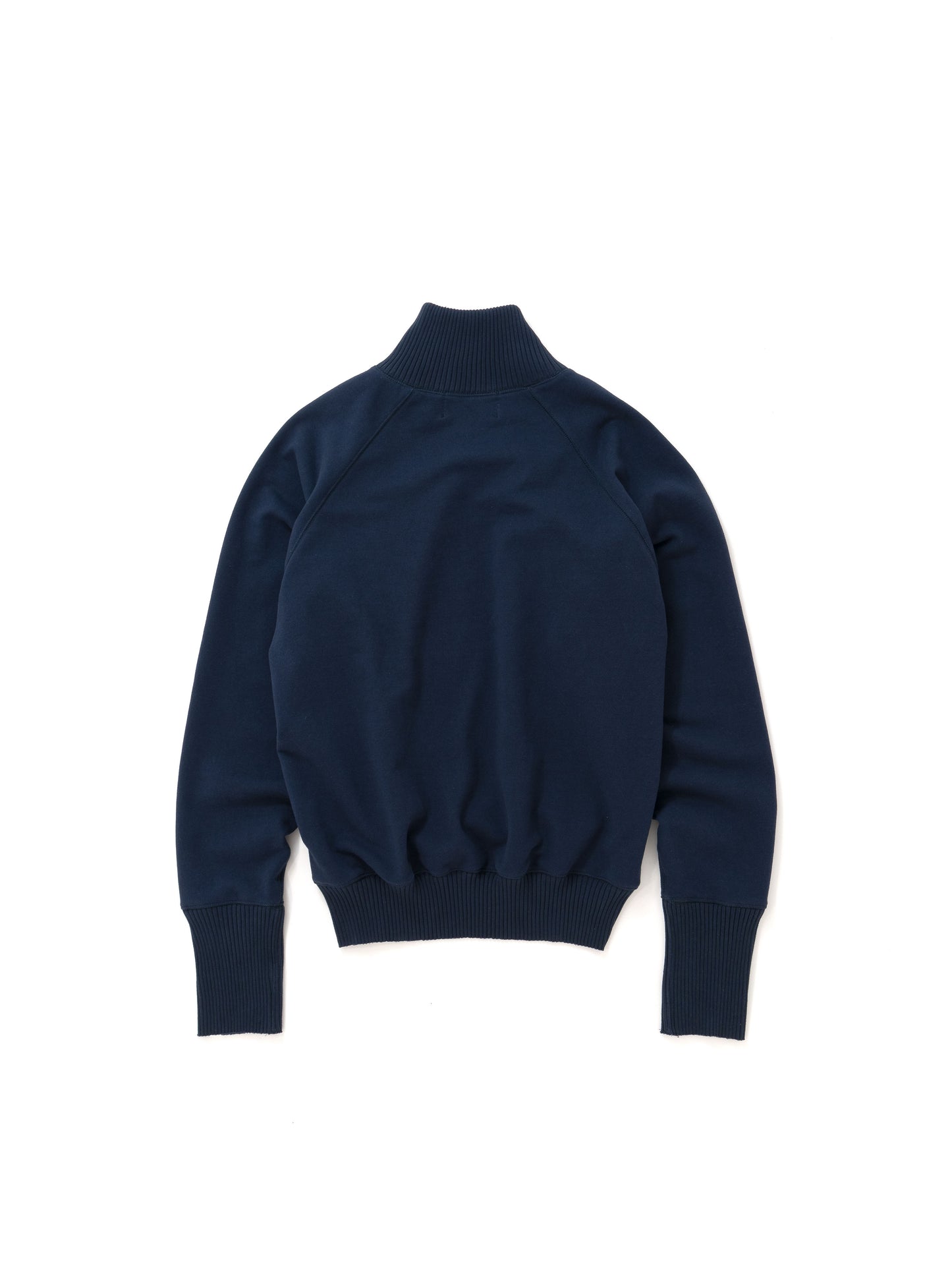 Basic Zip Turtle Neck Sweat Shirts / Navy(ベーシックジップタートルネックスウェットシャツ/ネイビー)