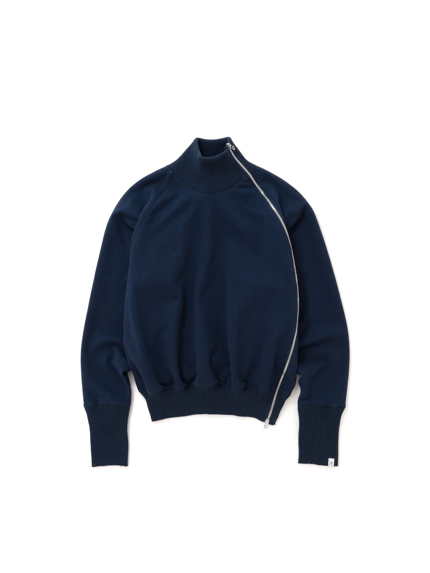 Basic Zip Turtle Neck Sweat Shirts / Navy(ベーシックジップタートルネックスウェットシャツ/ネイビー)