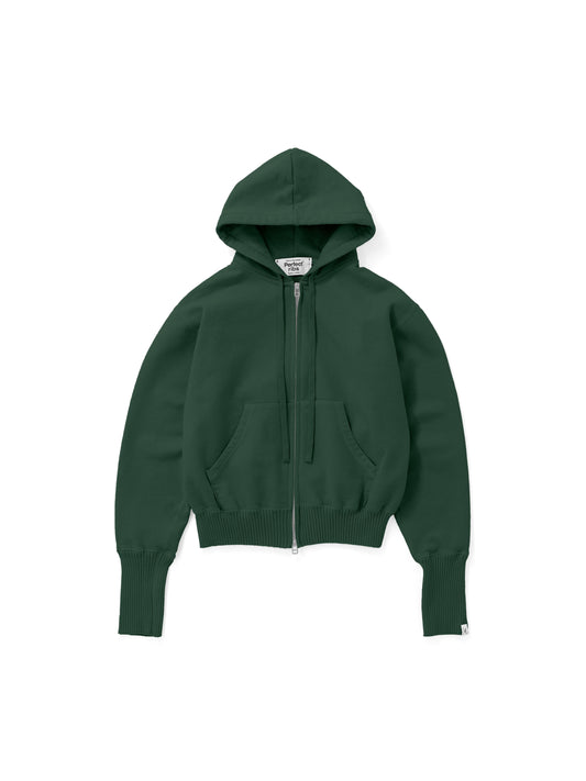 Basic Zip Hoodie / Olive Green(ベーシック ジップフーディー/オリーブグリーン)