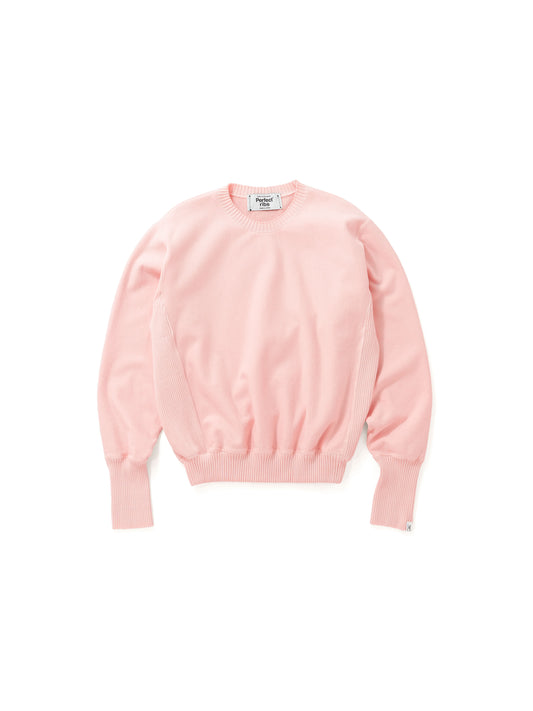 Basic Side Rib Crew Neck Sweat Shirts / Pink(ベーシックサイドリブ クルーネックスウェットシャツ/ピンク)