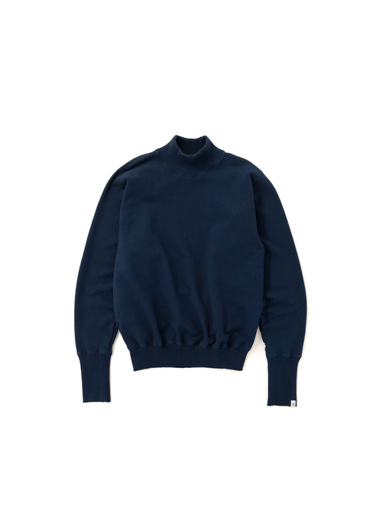 Basic Turtle Neck Sweat Shirts / Navy(ベーシックタートルネックスウェットシャツ/ネイビー)