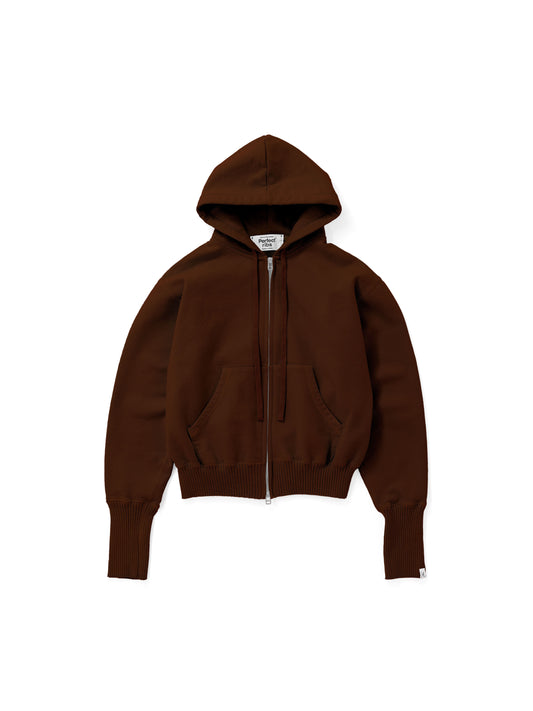 Basic Zip Hoodie / Brown(ベーシック ジップフーディー/ブラウン)