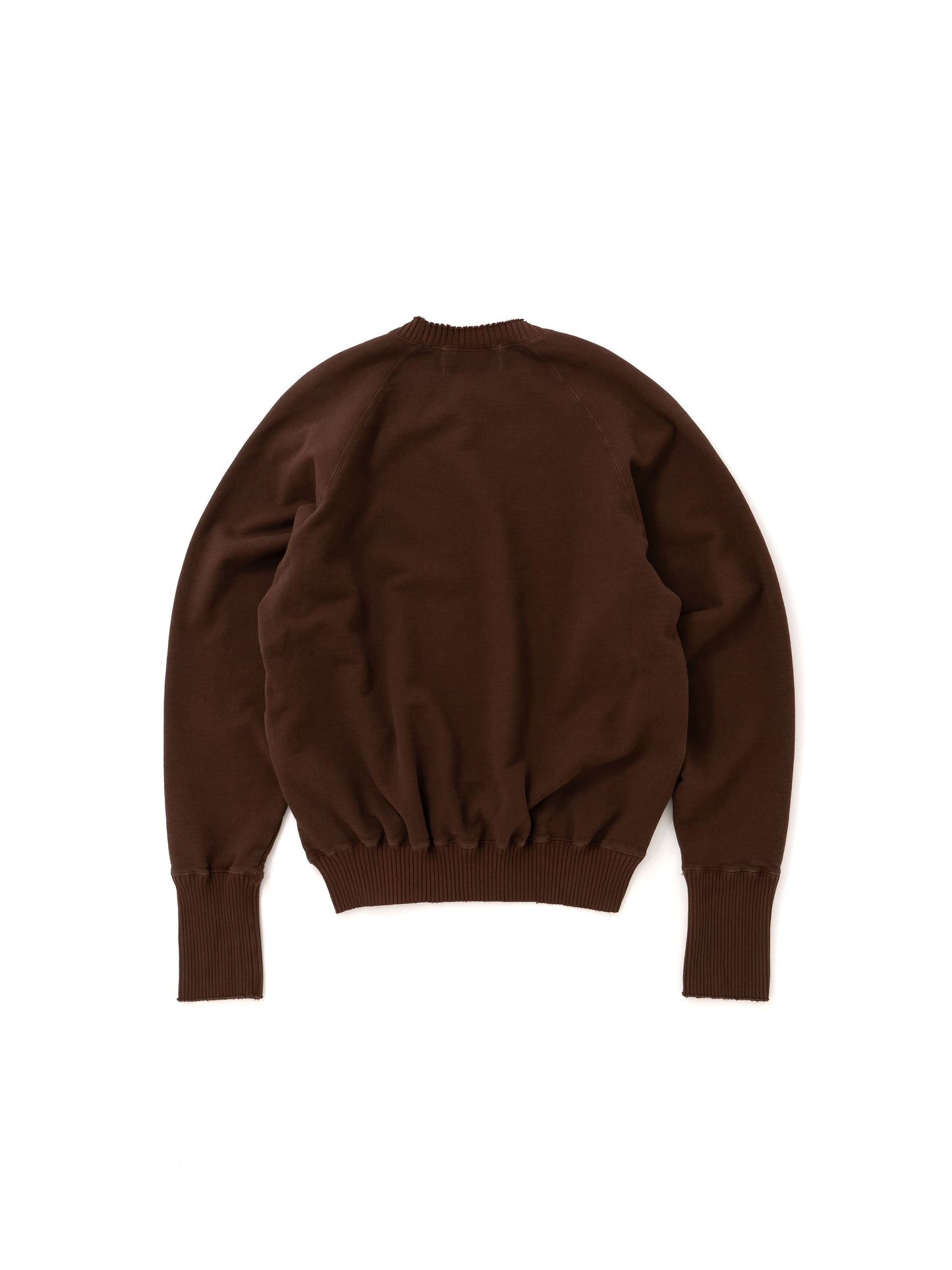 Basic Strange Sleeve Crew Neck Sweat Shirts / Brown(ベーシックストロングスリーブ クルーネックスウェットシャツ/ブラウン)