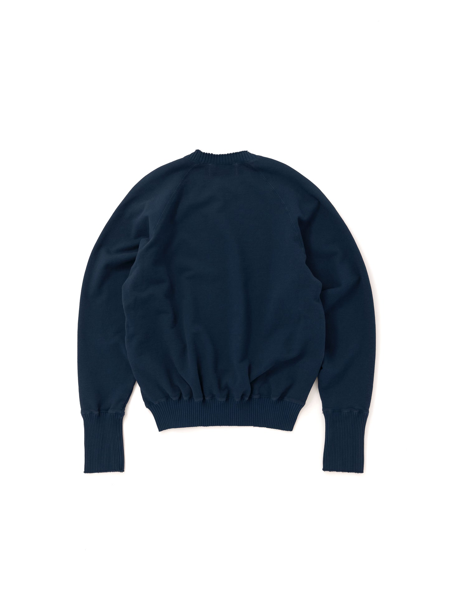Basic Strange Sleeve Crew Neck Sweat Shirts / Navy(ベーシックストロングスリーブ クルーネックスウェットシャツ/ネイビー)