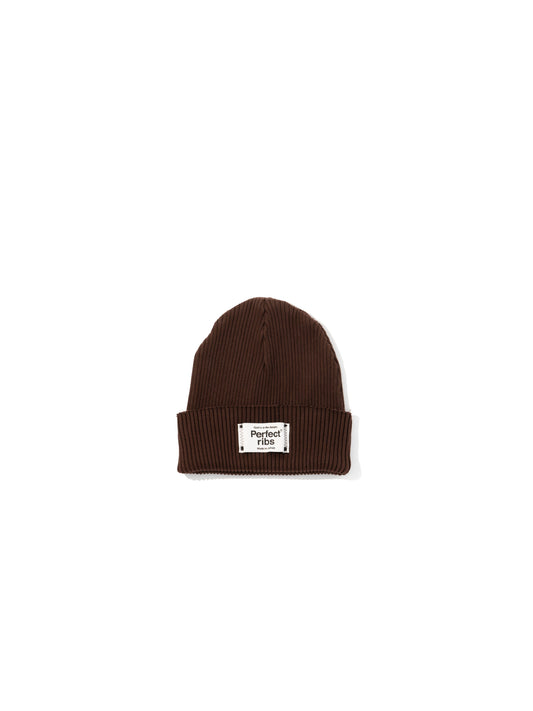 Basic Rib Beanie Cap / Brown(ベーシック リブ ビーニー キャップ/ブラウン)