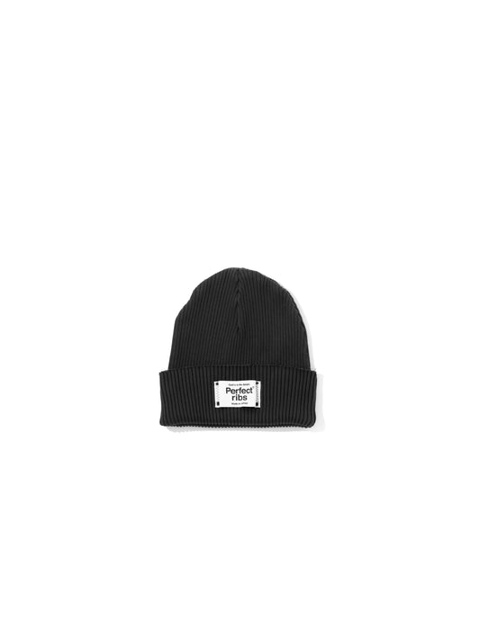 Basic Rib Beanie Cap / Black(ベーシック リブ ビーニー キャップ/ブラック)
