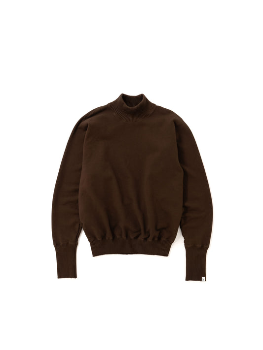 Basic Turtle Neck Sweat Shirts / Brown(ベーシックタートルネックスウェットシャツ/ブラウン)