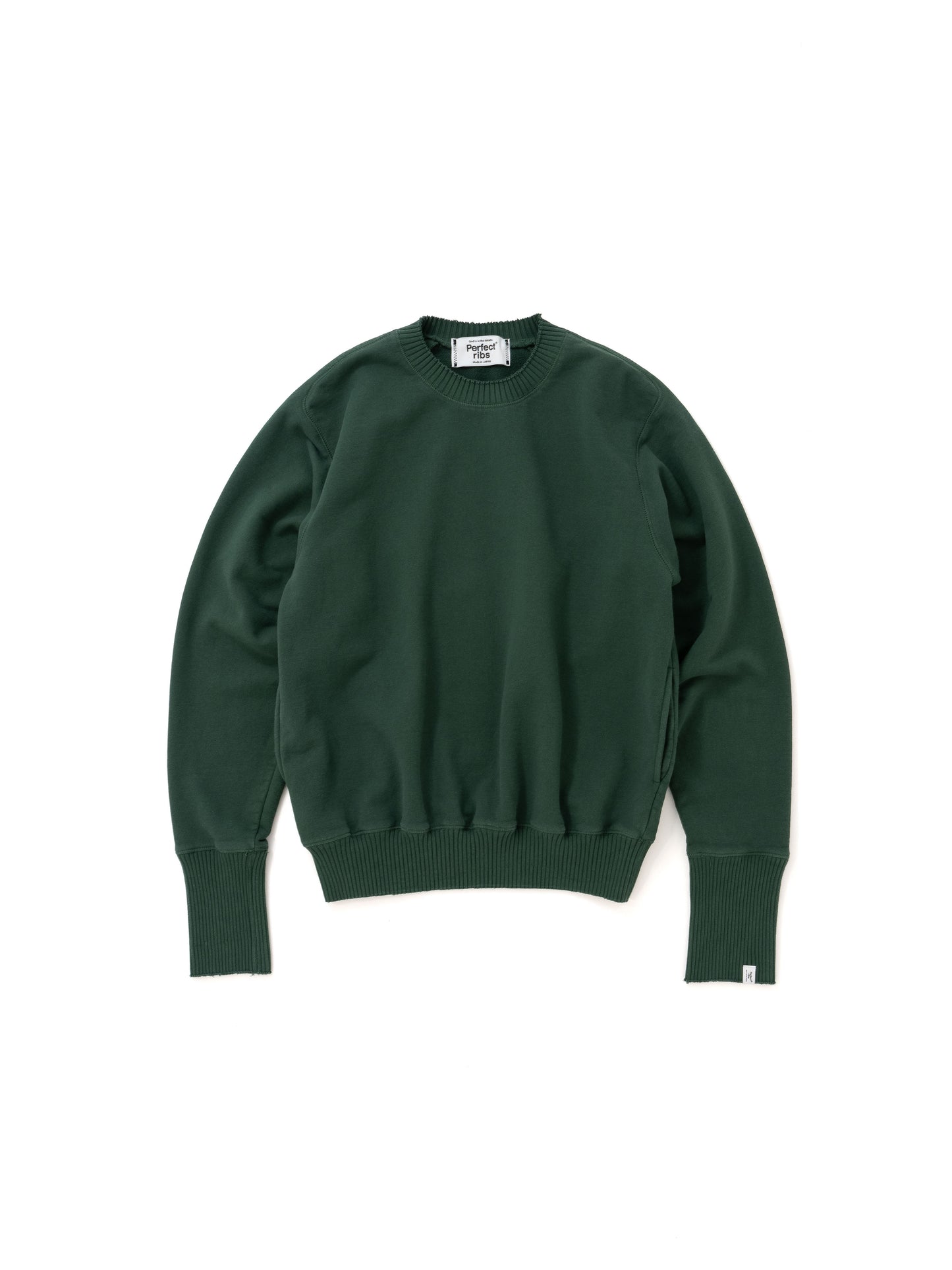 Basic Strange Sleeve Crew Neck Sweat Shirts / OliveGreen(ベーシックストロングスリーブ クルーネックスウェットシャツ/オリーブグリーン)