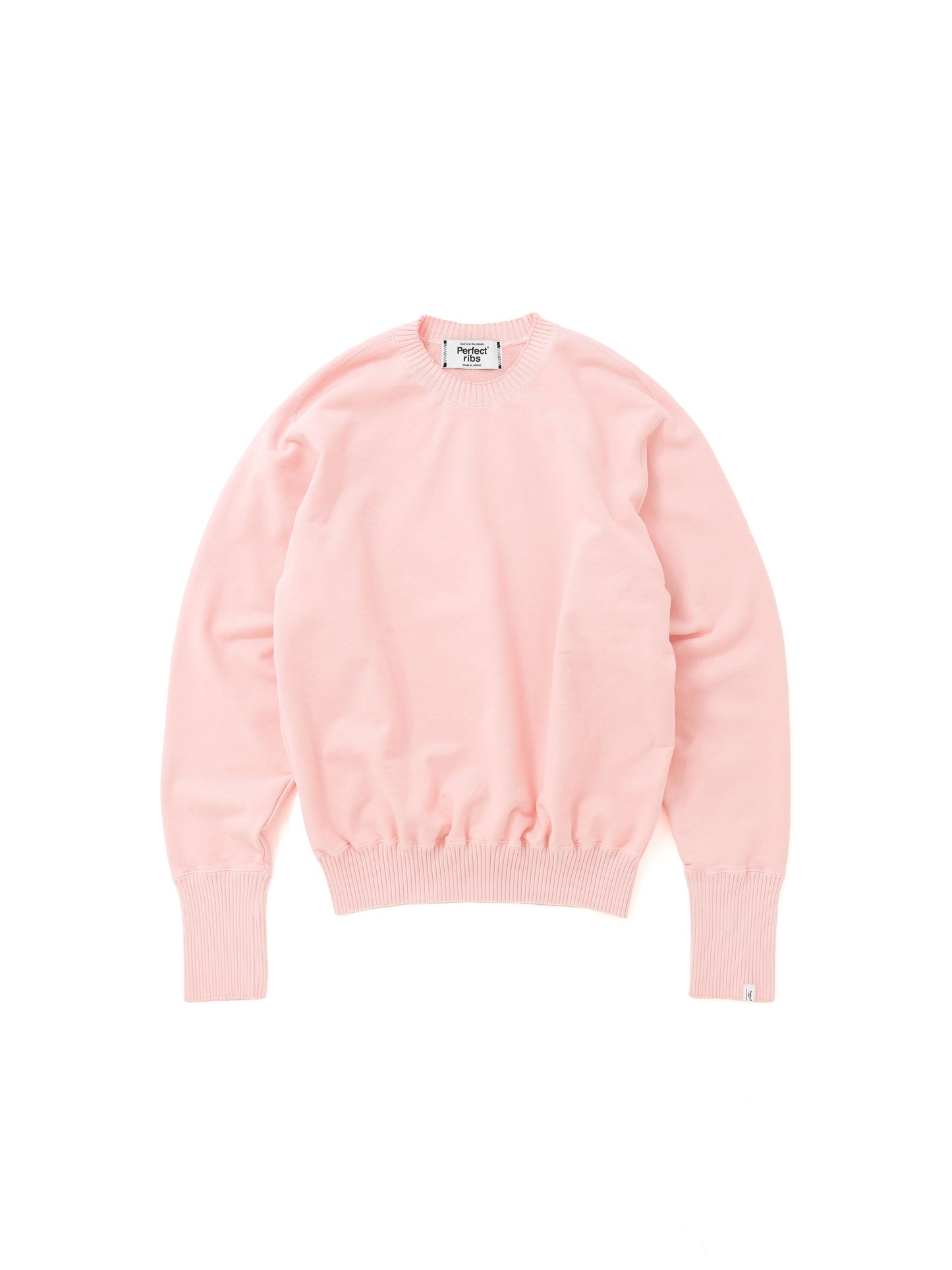 Basic Strange Sleeve Crew Neck Sweat Shirts / Pink(ベーシックストロングスリーブ クルーネックスウェットシャツ/ピンク)