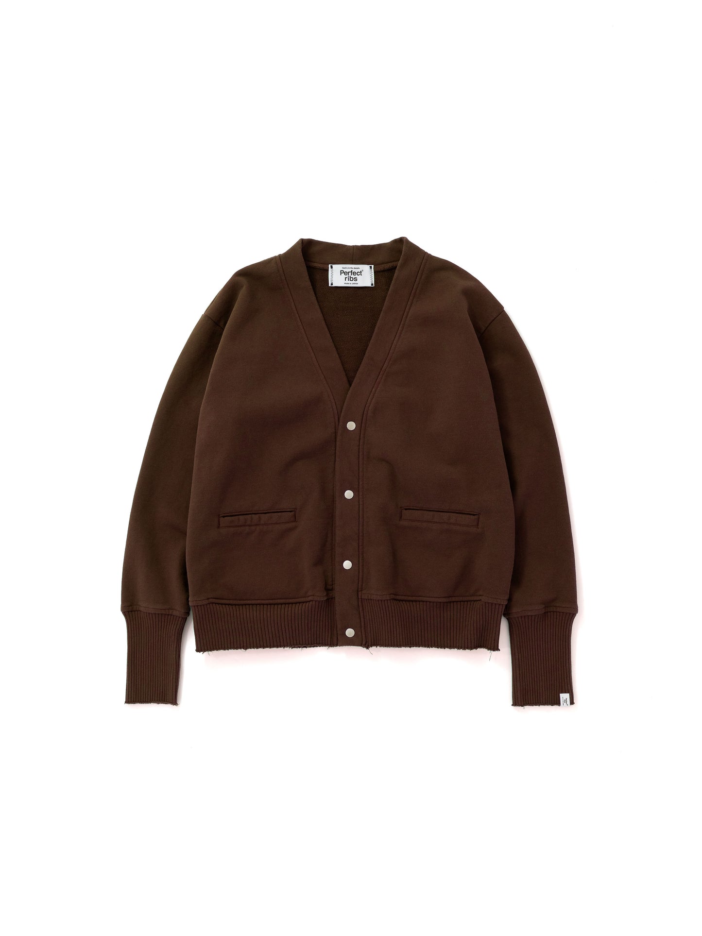 Basic New Sweat Cardigan / Brown(ベーシック ニュースウェットカーディガン /ブラウン)