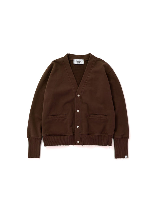 Basic New Sweat Cardigan / Brown(ベーシック ニュースウェットカーディガン /ブラウン)