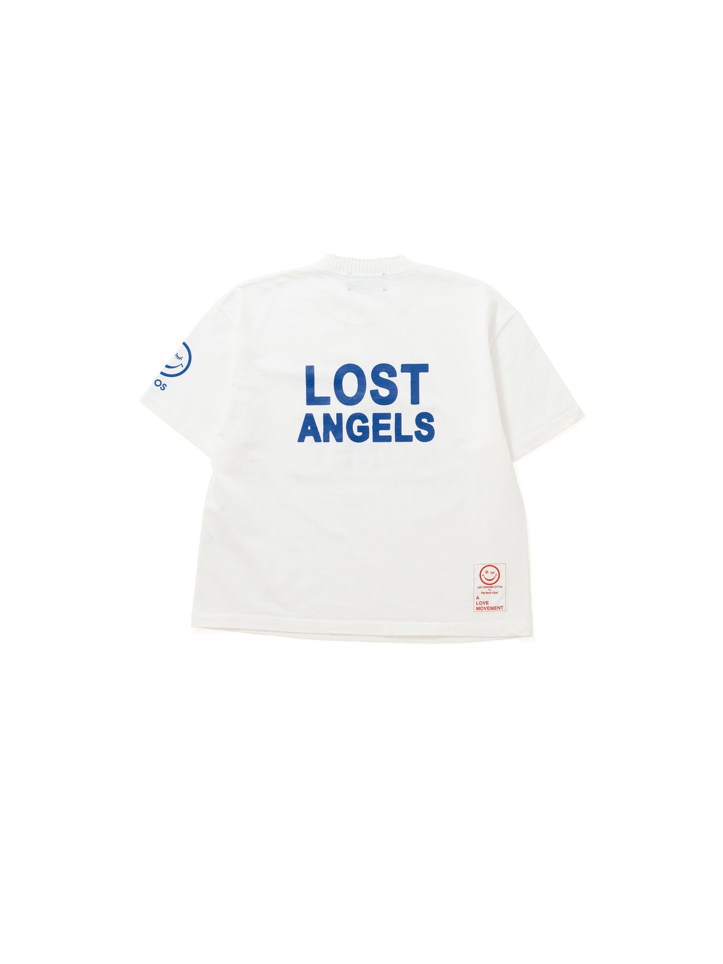【Perfect ribs®︎×A LOVE MOVEMENT】LOST ANGELS / Basic Short Sleeve T Shirts / White(ベーシックショートスリーブティーシャツ/ホワイト)