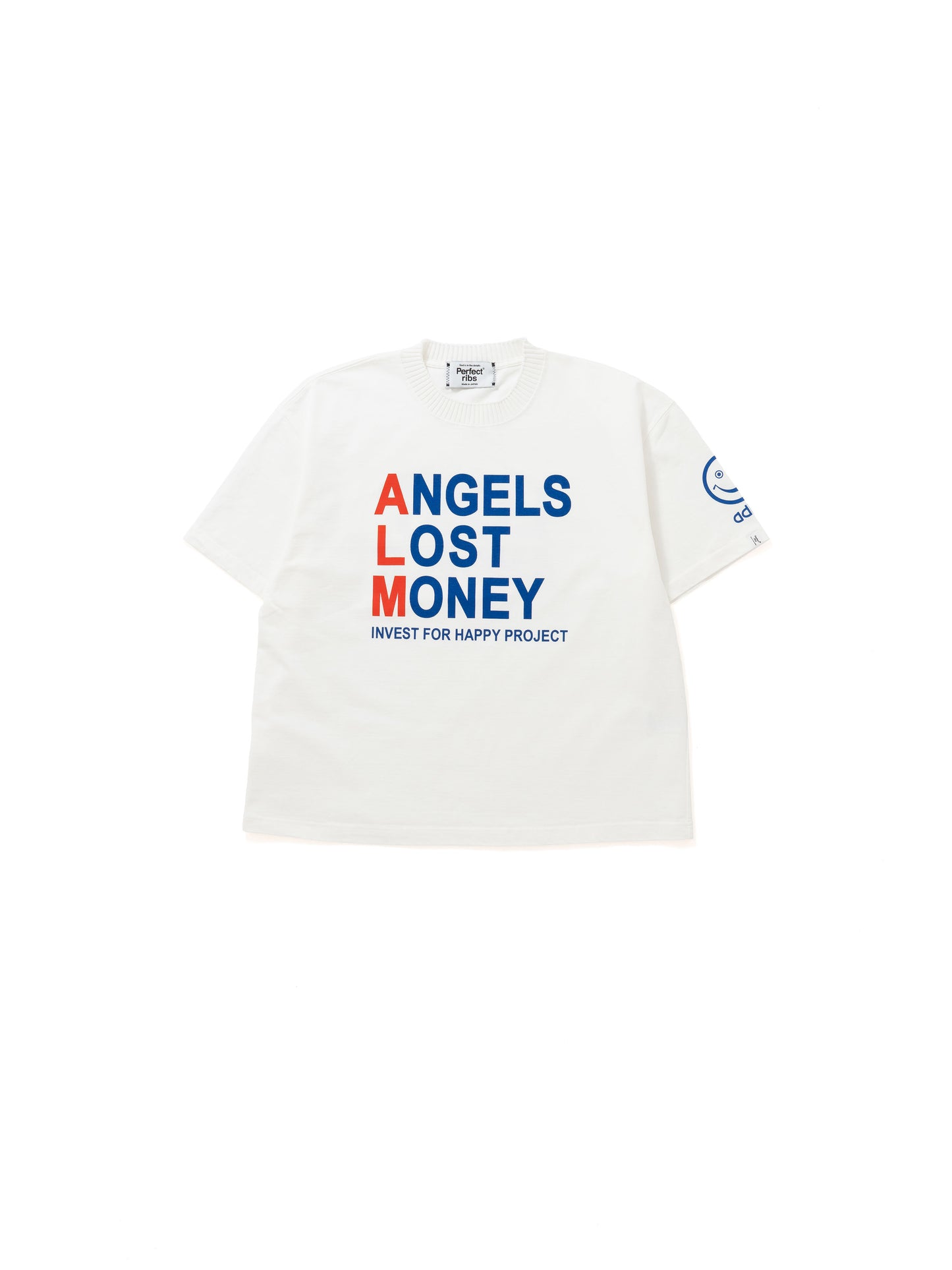 【Perfect ribs®︎×A LOVE MOVEMENT】LOST ANGELS / Basic Short Sleeve T Shirts / White(ベーシックショートスリーブティーシャツ/ホワイト)