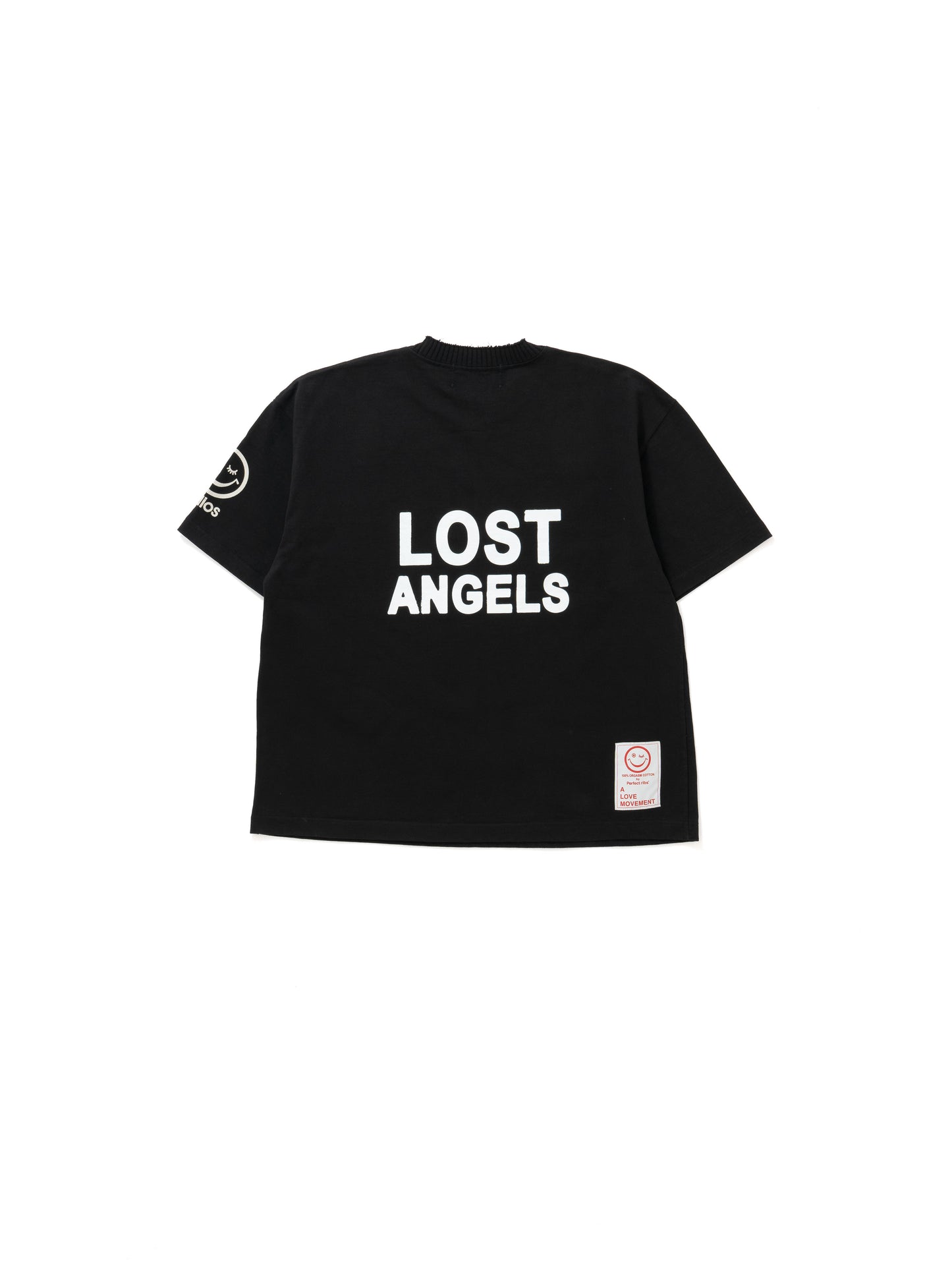 【Perfect ribs®︎×A LOVE MOVEMENT】LOST ANGELS / Basic Short Sleeve T Shirts / Black(ベーシックショートスリーブティーシャツ/ブラック)