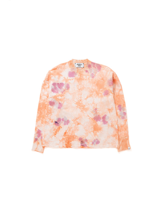 Basic Long Sleeve T Shirts (Tie dye) / Orange(ベーシックロングスリーブティーシャツ/オレンジ)