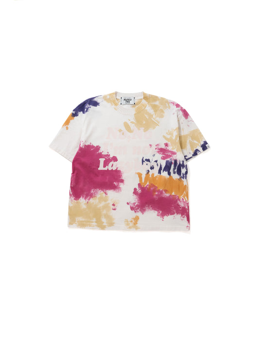 【Perfect ribs®︎×A LOVE MOVEMENT】No,No / Basic Short Sleeve T Shirts (Tie dye) / Multi(ベーシックショートスリーブティーシャツ/マルチ)