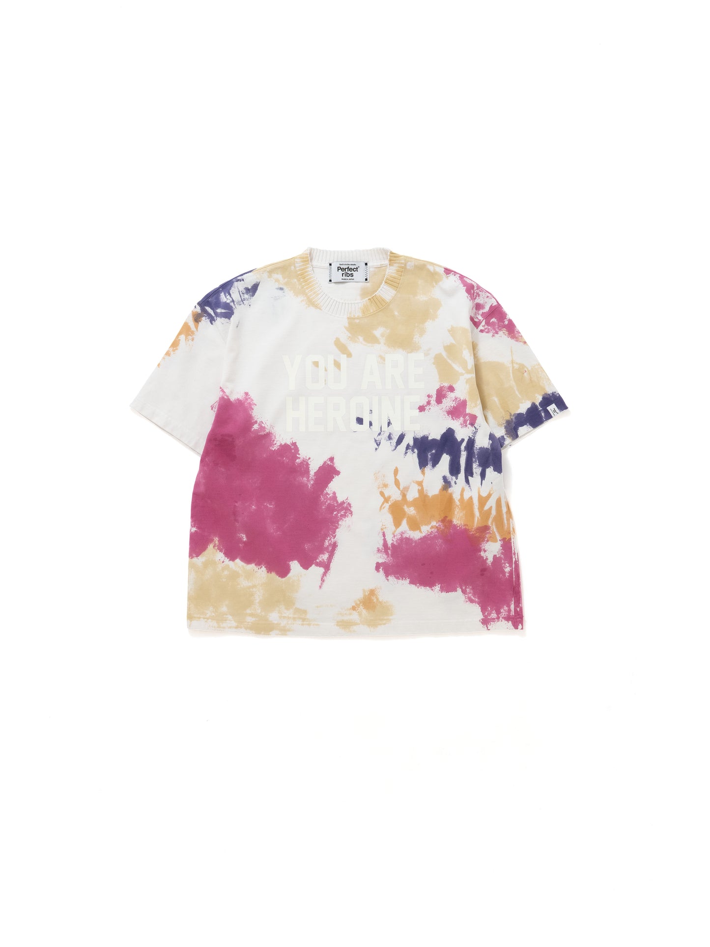 【Perfect ribs®︎×A LOVE MOVEMENT】YOU ARE HEROINE / Basic Short Sleeve T Shirts (Tie dye) / Multi(ベーシックショートスリーブティーシャツ/マルチ)
