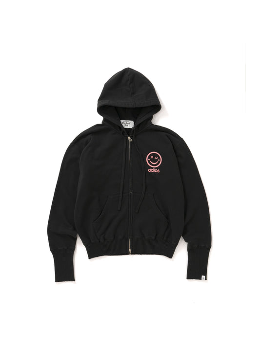 【Perfect ribs®︎×A LOVE MOVEMENT】"ART LOVE MUSIC" Basic Zip Hoodie / Black(ベーシック フーディー/ブラック)