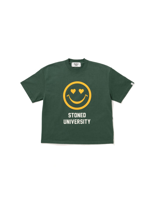 【Perfect ribs®︎×A LOVE MOVEMENT】"Big Smile" Basic Short Sleeve T Shirts / Olive Green(ベーシックショートスリーブティーシャツ/オリーブグリーン)