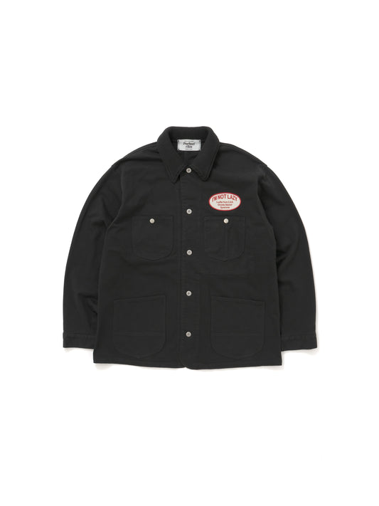 【Perfect ribs®︎×A LOVE MOVEMENT】"I'M NOT LAZY" Basic New Chore Coat / Black(ベーシック ニューチョアコート/ブラック)