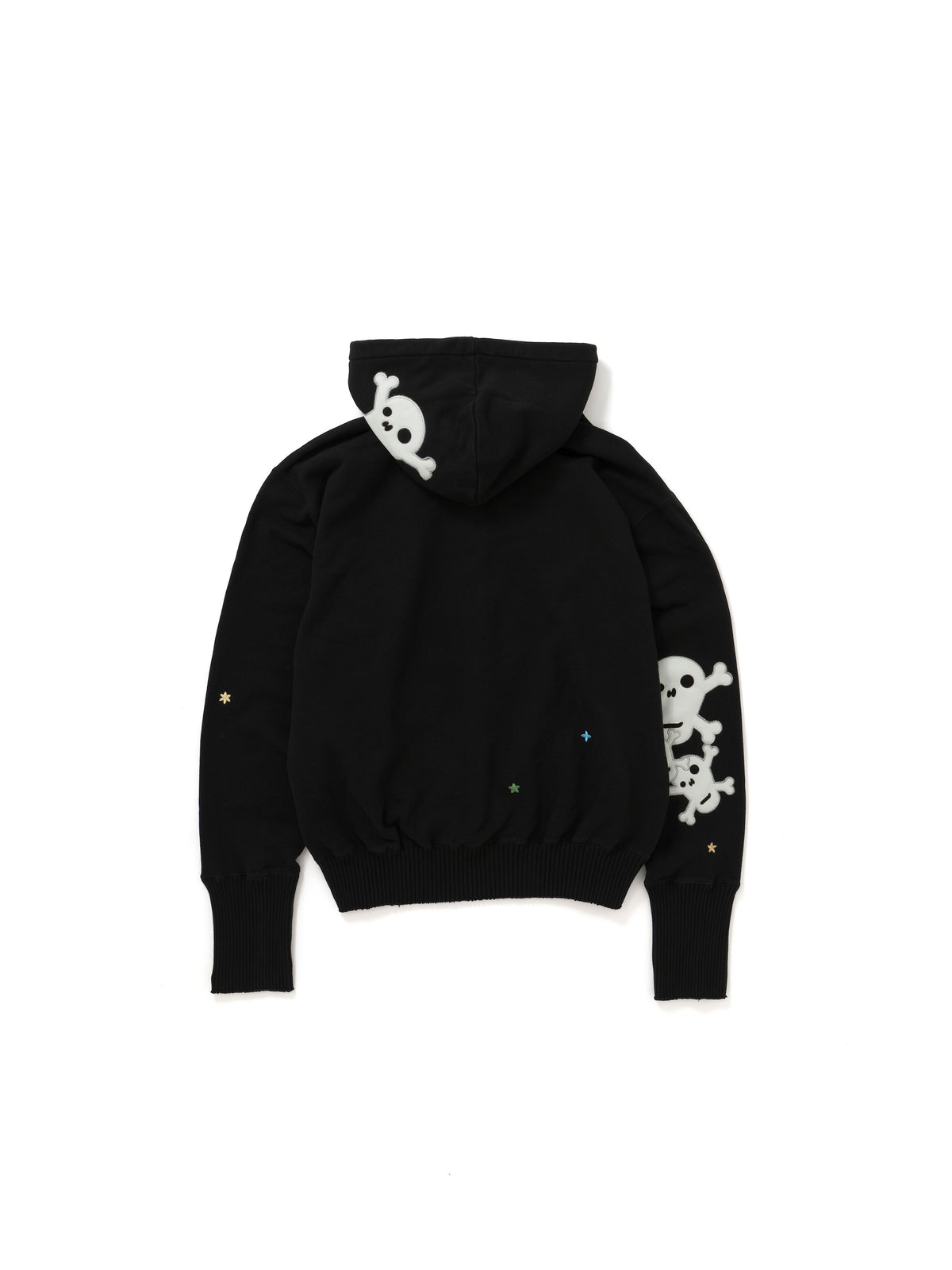 【Perfect ribs®︎ × HAROSHI】Basic Zip Hoodie / Black(ベーシック ジップフーディー/ブラック)