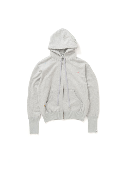 【Perfect ribs®︎ × HAROSHI】Basic Zip Hoodie / Heather Gray(ベーシック ジップフーディー/ヘザーグレー)