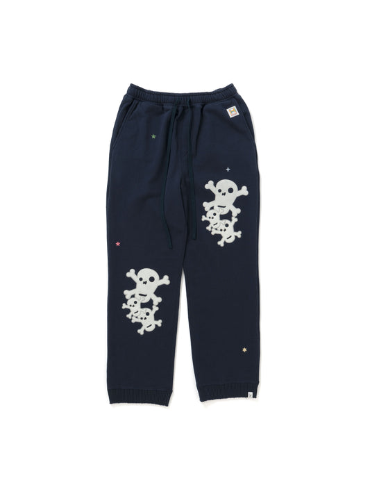 【Perfect ribs®︎ × HAROSHI】Basic Straight Wide Pants / Navy(ベーシック ストレートワイドパンツ/ネイビー)