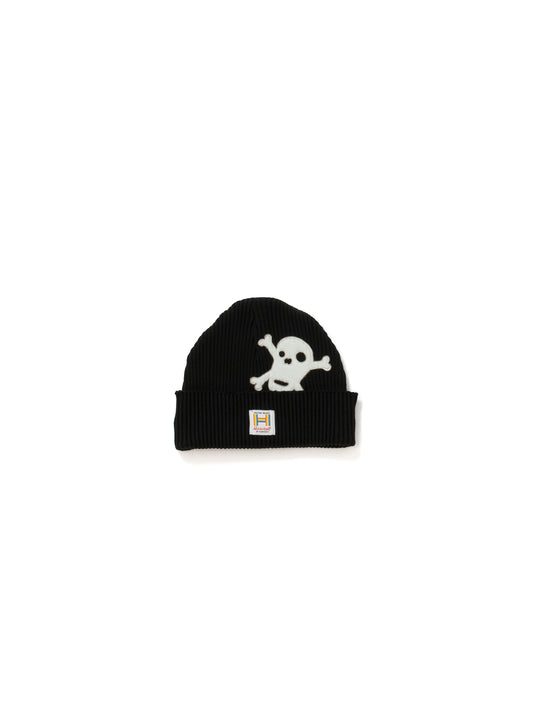 【Perfect ribs®︎ × HAROSHI】Basic Rib Beanie Cap (Low) / Black(ベーシック リブビーニーキャップ ロウ/ブラック)