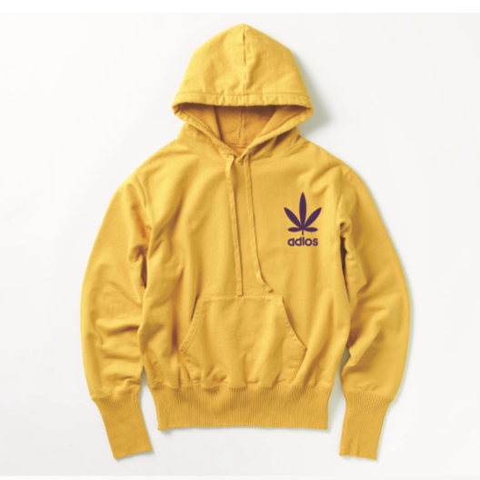 【Perfect ribs×A LOVE MOVEMENT】"LOVE&PEACE" Basic Hoodie / Yellow (ベーシック フーディー/イエロー)