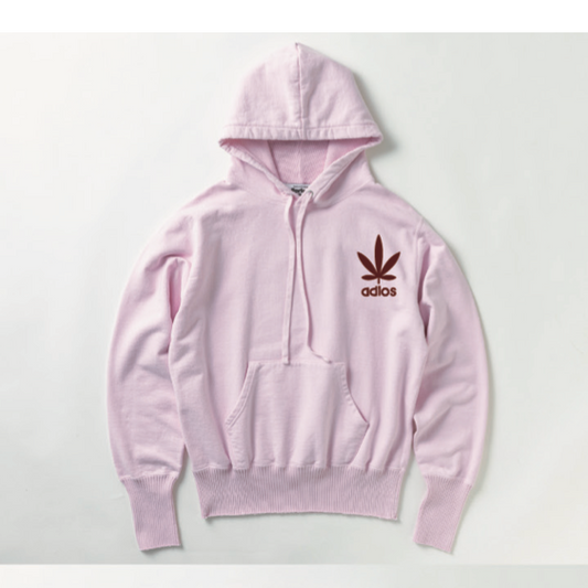 【Perfect ribs×A LOVE MOVEMENT】"LOVE&PEACE" Basic Hoodie / Light Pink (ベーシック フーディー/ライトピンク)